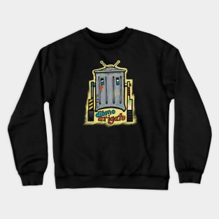 Dōmo Arigato Trash Can Robot Crewneck Sweatshirt